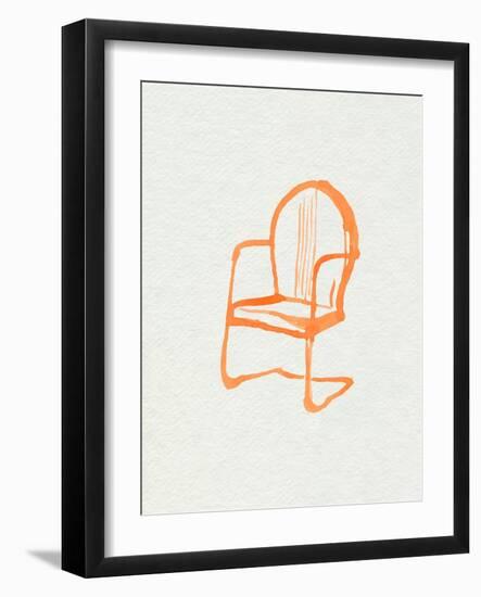 Beach Chairs III-Jennifer Parker-Framed Art Print