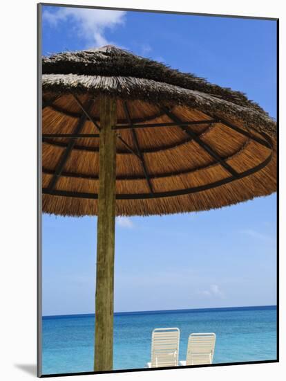 Beach Chairs on Grand Anse Beach, Grenada, Windward Islands, Caribbean-Michael DeFreitas-Mounted Photographic Print