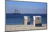 Beach Chairs on the Baltic Sea Beach in Front of Pelzerhaken-Uwe Steffens-Mounted Photographic Print