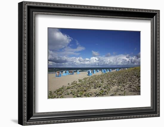 Beach Chairs on the Beach of the Baltic Sea-Uwe Steffens-Framed Photographic Print