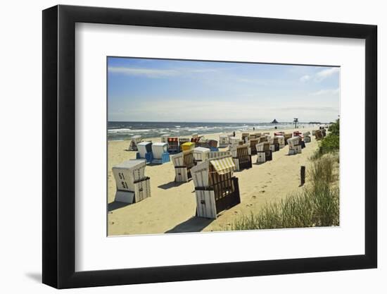 Beach Chairs, Usedom, Mecklenburg-Vorpommern, Germany, Baltic Sea, Europe-Jochen Schlenker-Framed Photographic Print