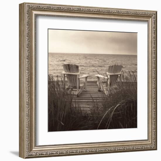 Beach Chairs-Christine Triebert-Framed Art Print