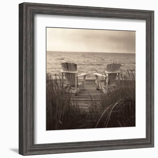 Beach Chairs-Christine Triebert-Framed Art Print
