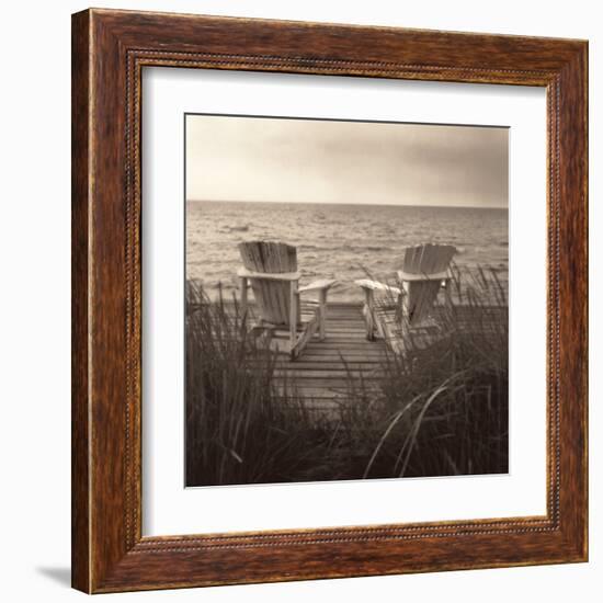 Beach Chairs-Christine Triebert-Framed Art Print