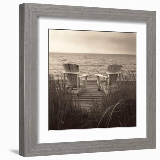 Beach Chairs-Christine Triebert-Framed Art Print