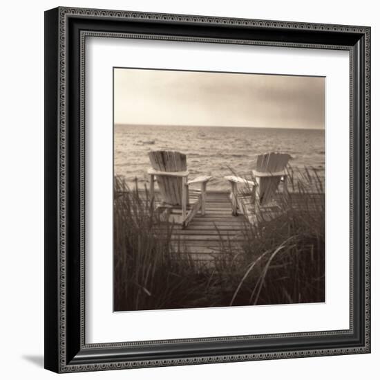 Beach Chairs-Christine Triebert-Framed Art Print