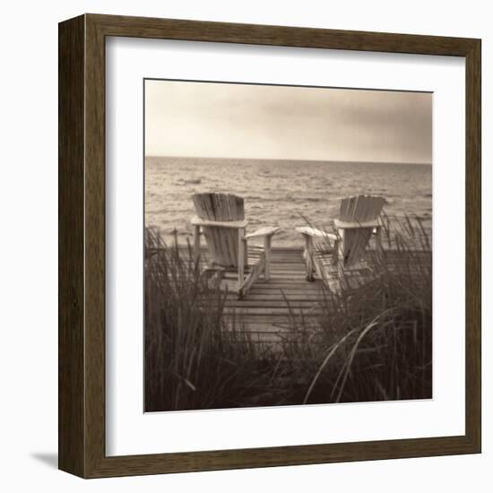 Beach Chairs-Christine Triebert-Framed Art Print