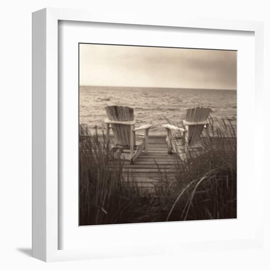 Beach Chairs-Christine Triebert-Framed Art Print