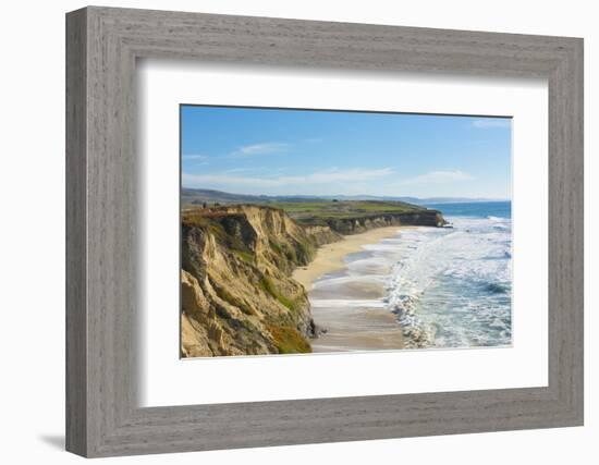 Beach cliffs of Half Moon Bay, California-Bill Bachmann-Framed Photographic Print