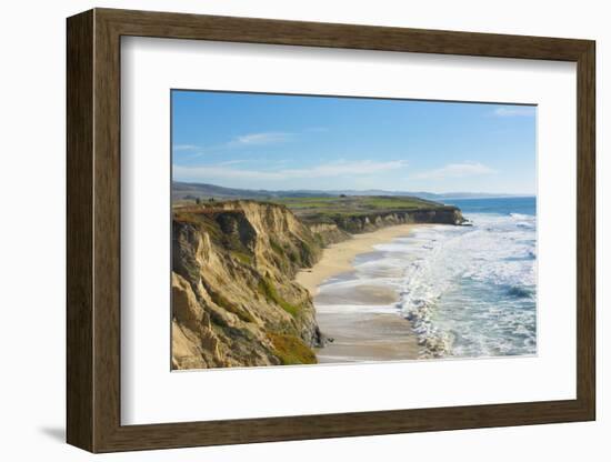 Beach cliffs of Half Moon Bay, California-Bill Bachmann-Framed Photographic Print