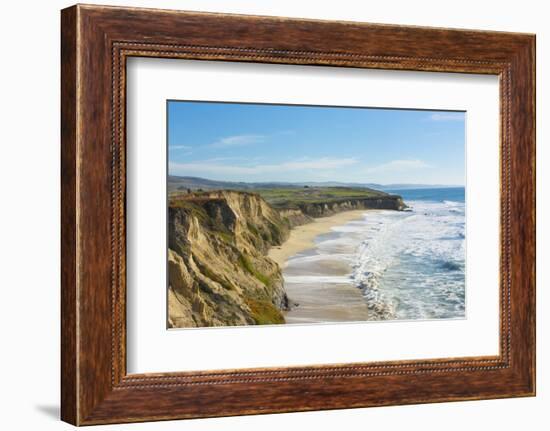 Beach cliffs of Half Moon Bay, California-Bill Bachmann-Framed Photographic Print