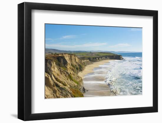 Beach cliffs of Half Moon Bay, California-Bill Bachmann-Framed Photographic Print