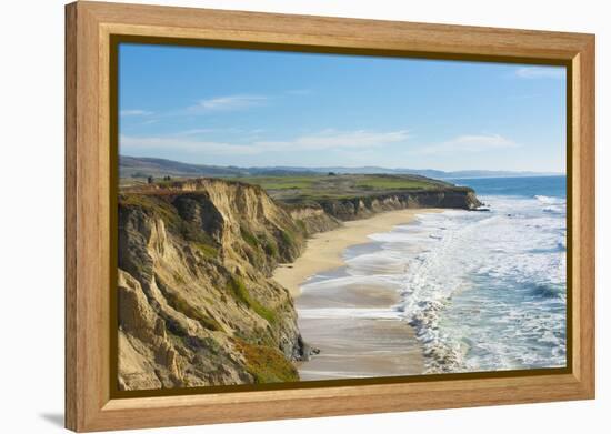 Beach cliffs of Half Moon Bay, California-Bill Bachmann-Framed Premier Image Canvas