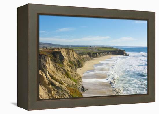 Beach cliffs of Half Moon Bay, California-Bill Bachmann-Framed Premier Image Canvas