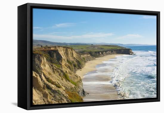 Beach cliffs of Half Moon Bay, California-Bill Bachmann-Framed Premier Image Canvas