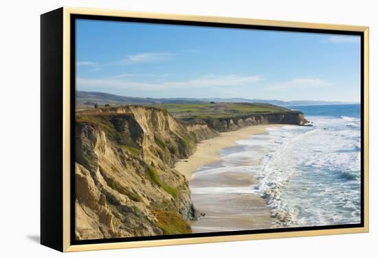 Beach cliffs of Half Moon Bay, California-Bill Bachmann-Framed Premier Image Canvas