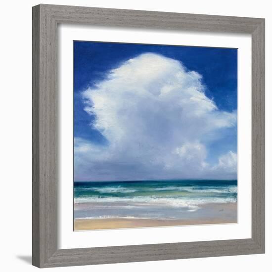 Beach Clouds II-Julia Purinton-Framed Art Print