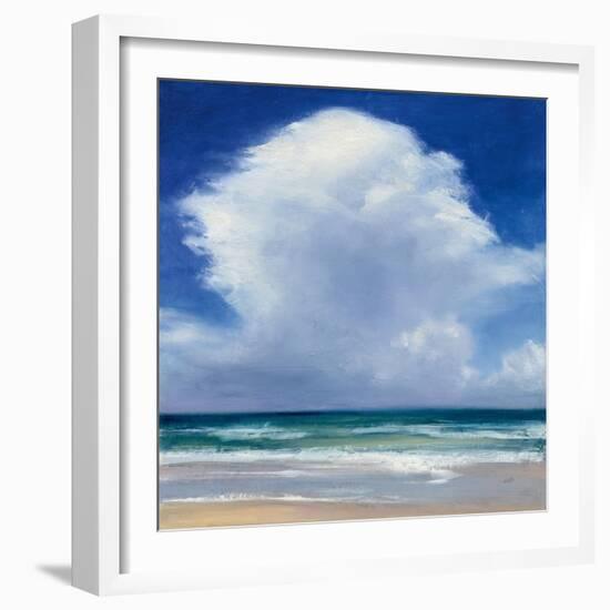 Beach Clouds II-Julia Purinton-Framed Art Print