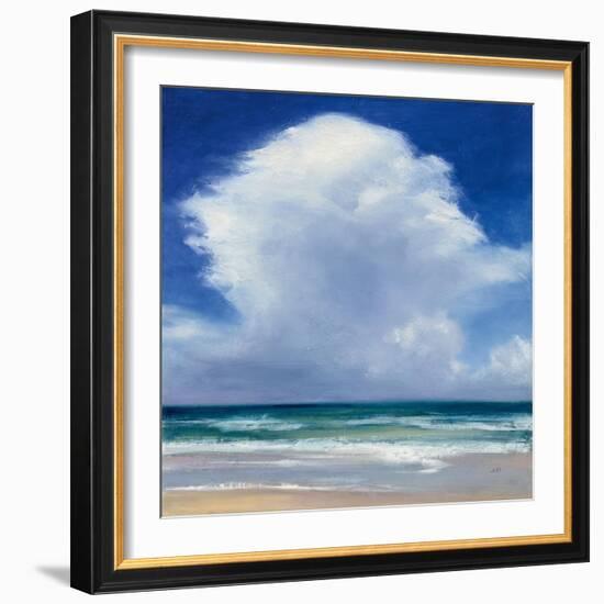 Beach Clouds II-Julia Purinton-Framed Art Print