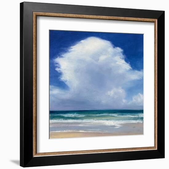 Beach Clouds II-Julia Purinton-Framed Art Print