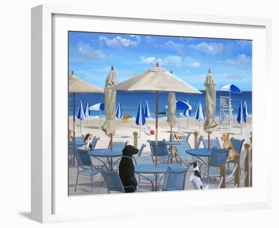 Beach Club Tails II-Carol Saxe-Framed Art Print