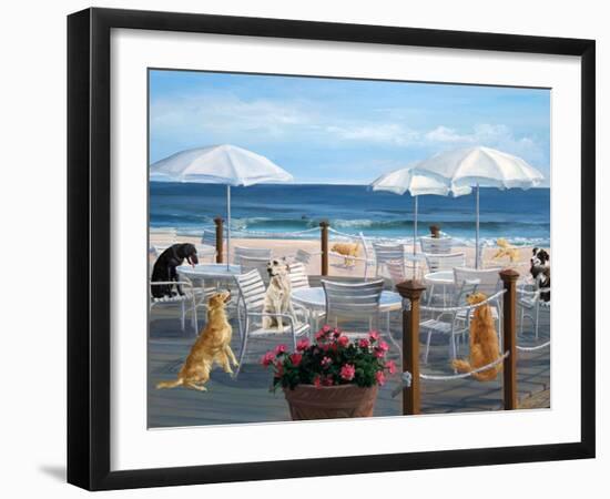 Beach Club Tails-Carol Saxe-Framed Art Print