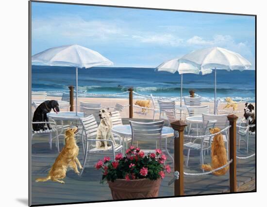 Beach Club Tails-Carol Saxe-Mounted Art Print