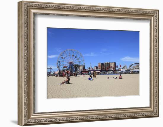 Beach, Coney Island, Brooklyn, New York City, United States of America, North America-Wendy Connett-Framed Photographic Print