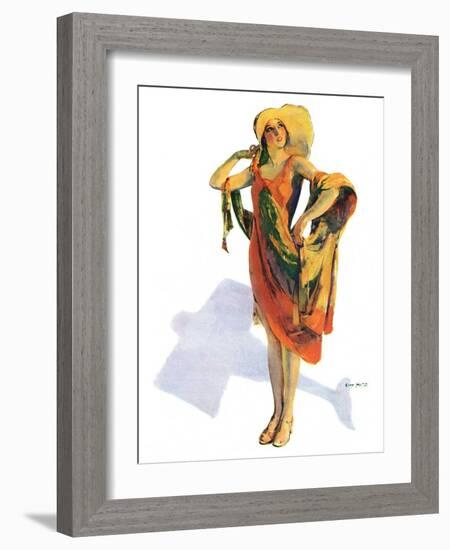 "Beach Costume,"August 9, 1930-Guy Hoff-Framed Giclee Print