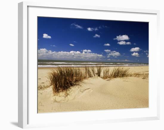 Beach, Cote d'Argent, Gironde, Aquitaine, France-David Hughes-Framed Photographic Print