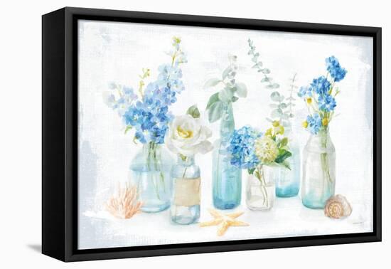 Beach Cottage Florals I-Danhui Nai-Framed Stretched Canvas