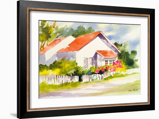 Beach Cottage II-Jane Slivka-Framed Art Print