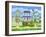 Beach Cottages-Geraldine Aikman-Framed Giclee Print