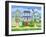 Beach Cottages-Geraldine Aikman-Framed Giclee Print