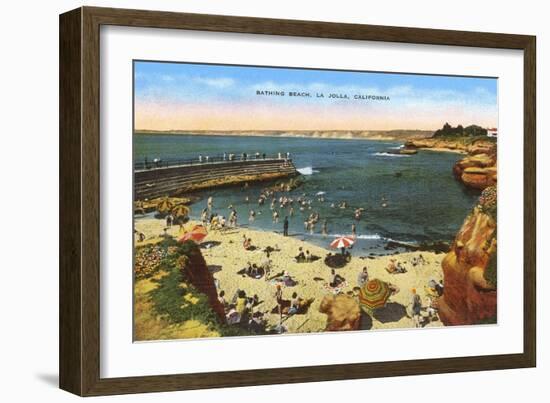 Beach, Cove, La Jolla, California-null-Framed Premium Giclee Print