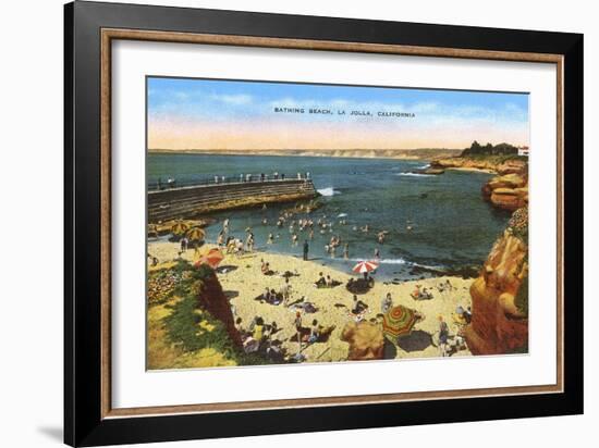 Beach, Cove, La Jolla, California-null-Framed Art Print