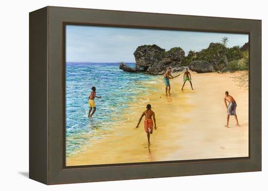 Beach Cricket-Victor Collector-Framed Premier Image Canvas