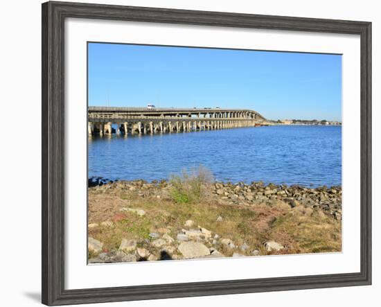 Beach Crossing from Pensacola Beach to Gulf Breezes-Paul Briden-Framed Photographic Print