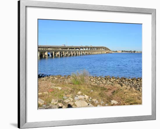 Beach Crossing from Pensacola Beach to Gulf Breezes-Paul Briden-Framed Photographic Print