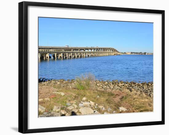 Beach Crossing from Pensacola Beach to Gulf Breezes-Paul Briden-Framed Photographic Print