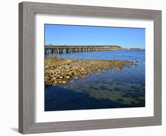 Beach Crossing from Pensacola Beach to Gulf Breezes-Paul Briden-Framed Photographic Print