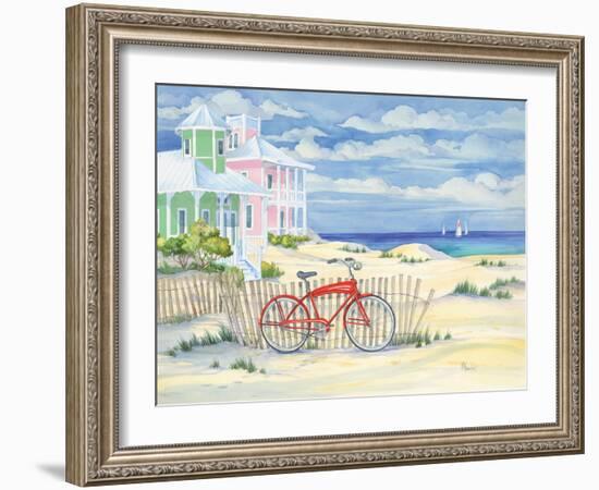 Beach Cruiser Cottage I-Paul Brent-Framed Art Print