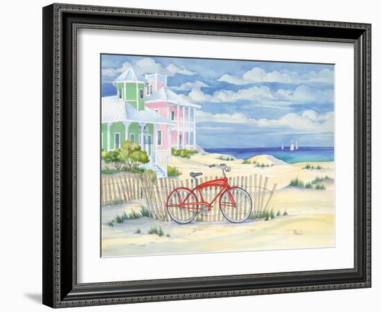 Beach Cruiser Cottage I-Paul Brent-Framed Art Print