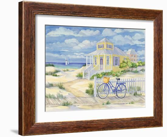 Beach Cruiser Cottage II-Paul Brent-Framed Premium Giclee Print