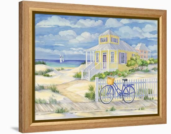 Beach Cruiser Cottage II-Paul Brent-Framed Stretched Canvas