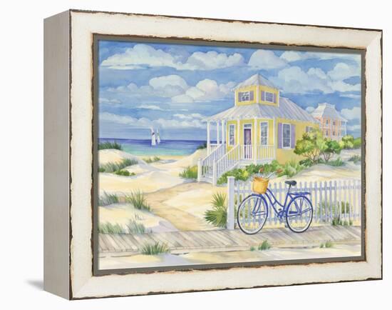 Beach Cruiser Cottage II-Paul Brent-Framed Stretched Canvas