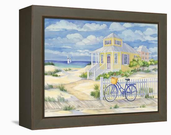 Beach Cruiser Cottage II-Paul Brent-Framed Stretched Canvas