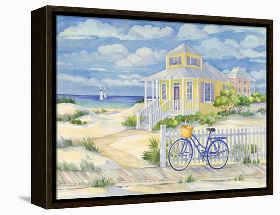 Beach Cruiser Cottage II-Paul Brent-Framed Stretched Canvas