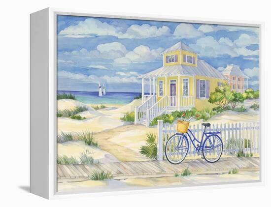 Beach Cruiser Cottage II-Paul Brent-Framed Stretched Canvas