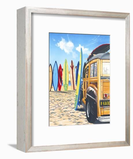 Beach Cruiser Kids-Scott Westmoreland-Framed Art Print